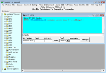 LIVE MUF Calculator screenshot