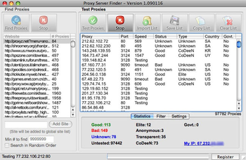 Live Proxy Server Finder screenshot 2