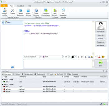 Live Support Chat Tool screenshot