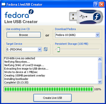 Live USB Creator screenshot