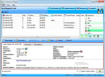 Live2support Live Chat Software screenshot 2