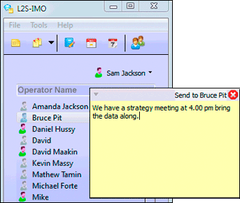 Live2support Sticky Notes Software screenshot