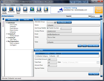 LiveAndSilent Auction Software screenshot 4