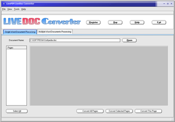 LiveDoc Converter screenshot