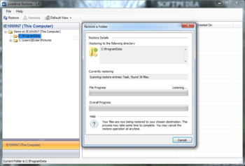 Livedrive Restore screenshot