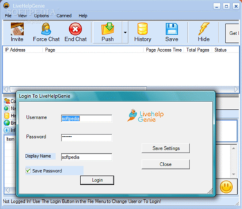 LivehelpGenie screenshot