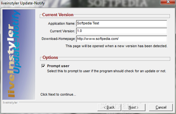 Liveinstyler Update-Notify screenshot 2