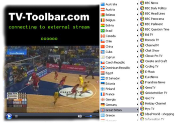 LiveTV Toolbar screenshot