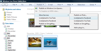 LiveUpload to Facebook screenshot 2