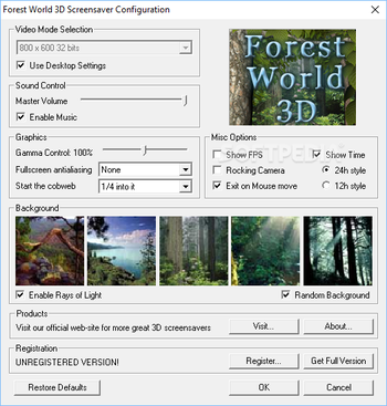 Living Forest 3D Screensaver screenshot 2