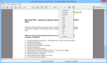 Lizard Safeguard Secure Viewer screenshot