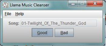 Llama Music Cleanser screenshot