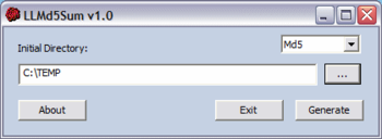 LLMd5Sum screenshot