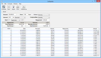 Loan Calc screenshot