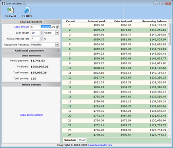 Loan Calculator screenshot