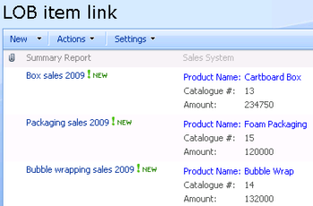 LOB Item Link Field screenshot 3