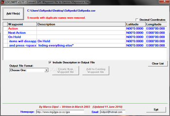 LOC2WPT screenshot