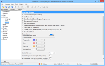 Localhost Azureus screenshot 16