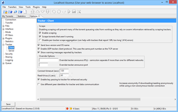 Localhost Azureus screenshot 19