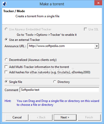 Localhost Azureus screenshot 2