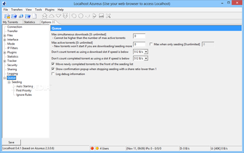 Localhost Azureus screenshot 22