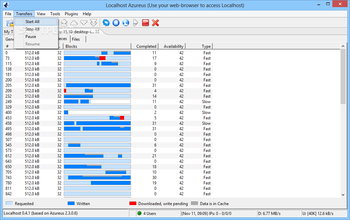 Localhost Azureus screenshot 5