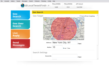 LocalTweetFinder Lite screenshot