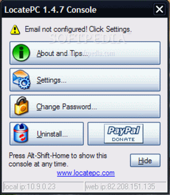 LocatePC screenshot