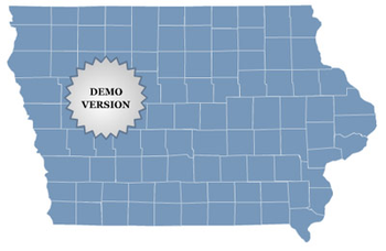 Locator Map of Iowa screenshot