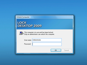 Lock Desktop 2009 screenshot 2
