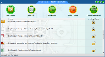 Lock Folder & Files screenshot