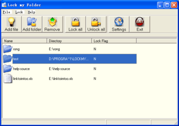 Lock my Folder screenshot