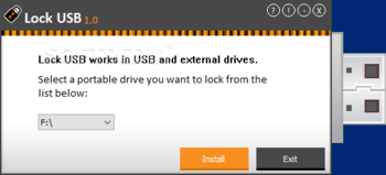 Lock USB screenshot