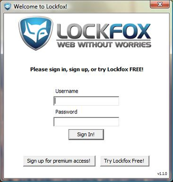 Lockfox screenshot
