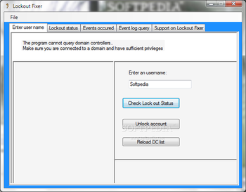 Lockout Fixer screenshot