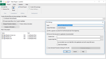LockXLS screenshot 2