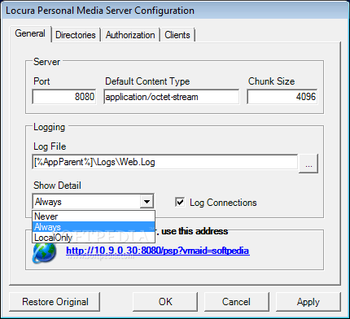 Locura Personal Media Server screenshot