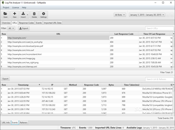 Log File Analyser screenshot 2