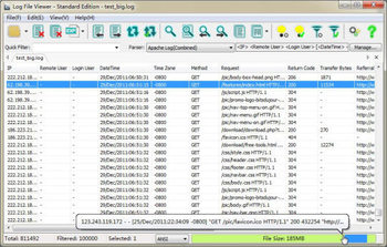 Log File View Standard Portable Edition  screenshot