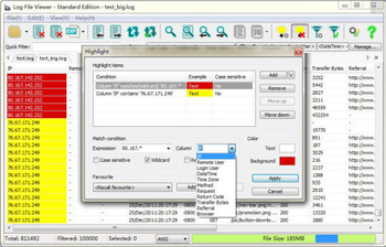 Log File View Standard Portable Edition  screenshot 4