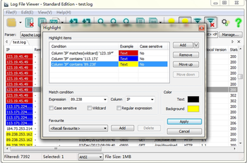 Log File Viewer - Standard Portable(x64) screenshot
