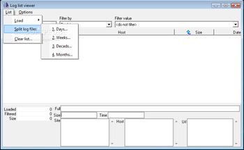 Log list viewer (formerly NavLog) screenshot