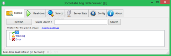 Log Table Viewer screenshot
