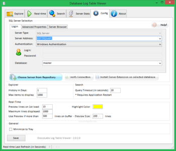 Log Table Viewer screenshot 3