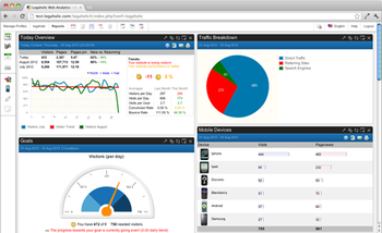 Logaholic Web Analytics and Web Stats screenshot