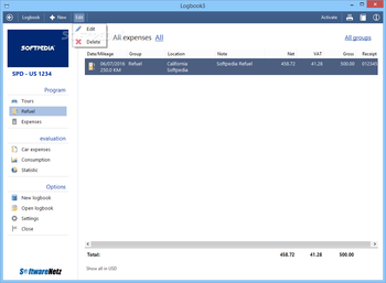 Logbook screenshot 3