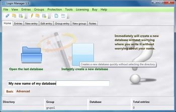 Login Manager screenshot