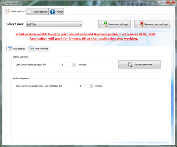 Login Sentinel Free Edition screenshot