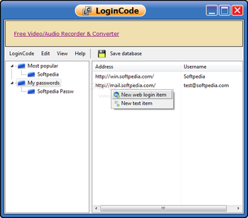 LoginCode screenshot