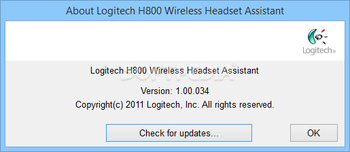 Logitech H800 Wireless Headset Assistant screenshot 2